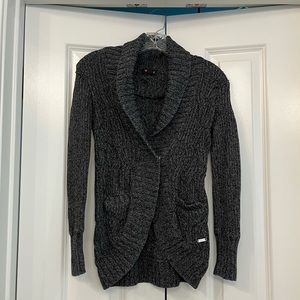 Guess Dark gray cable knit sweater